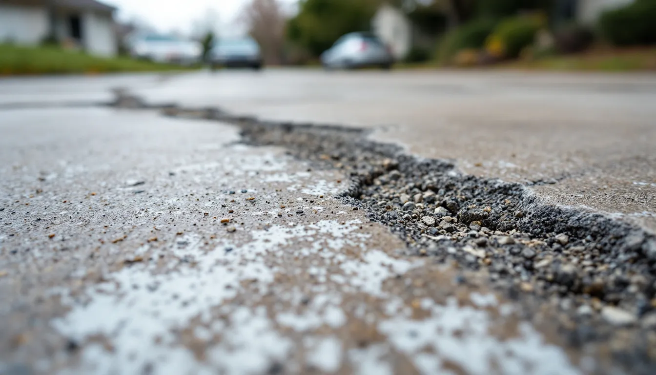 Spalling Concrete Surface