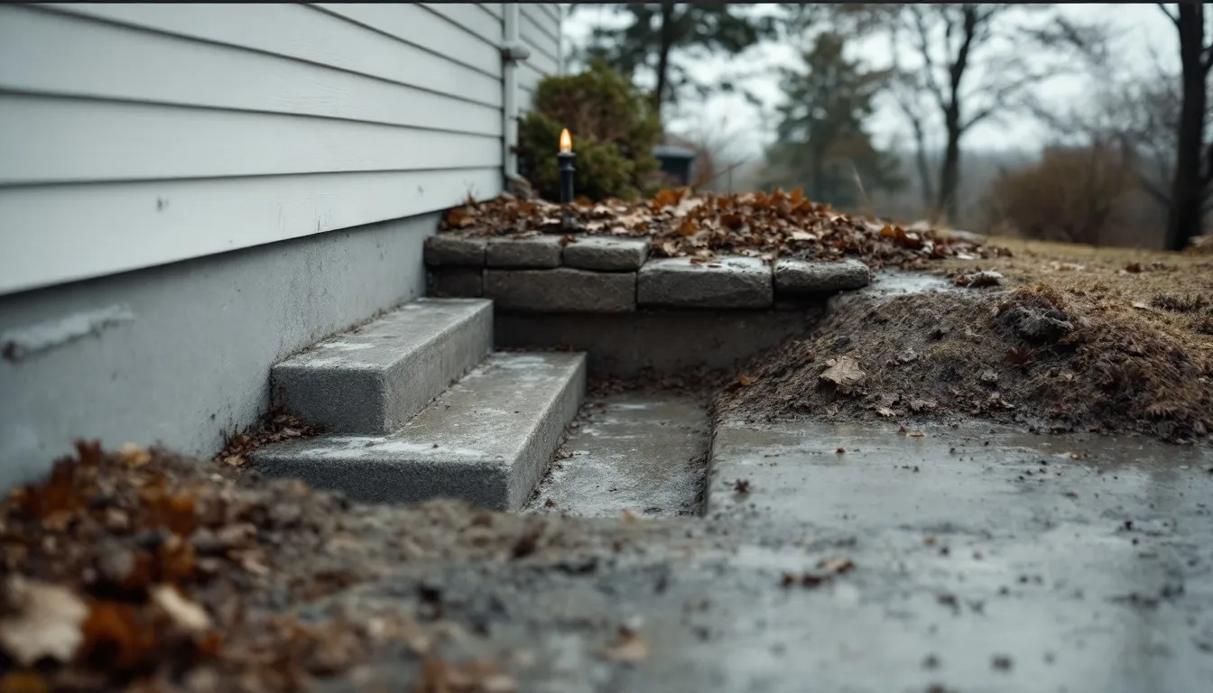 Sunken Concrete Slab